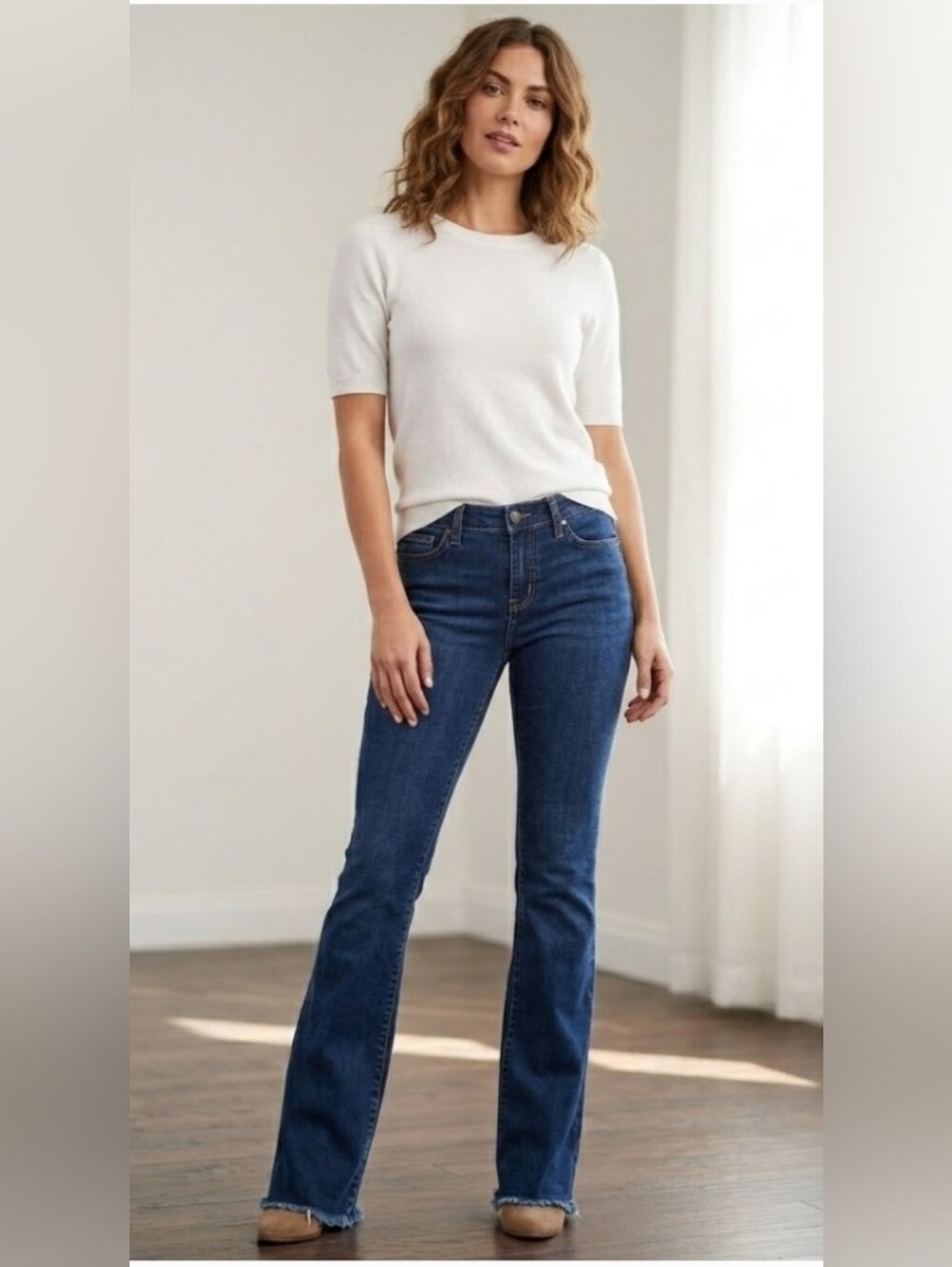 🔥Joes Women’s Dark Blue Flared Jeans Sz 28x35